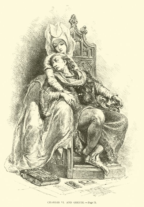 Charles VI and Odette by French School
