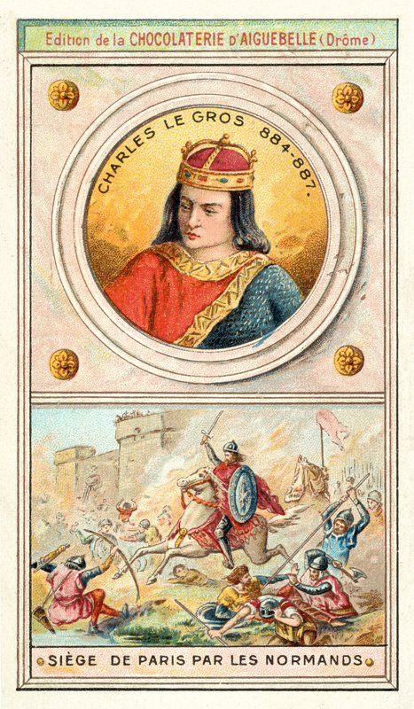 Charles the Fat and the Siege of Paris by the Vikings, 885-886 by French School