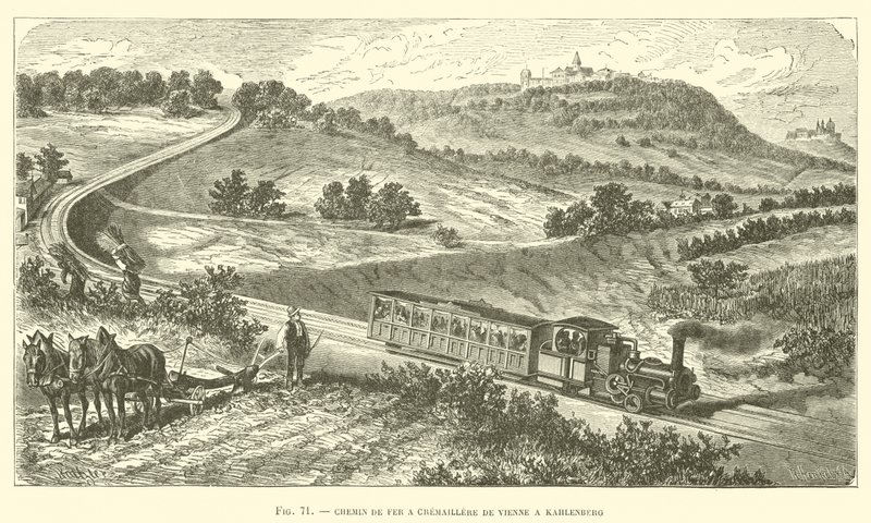 Chemin de Fer a Cremaillere de Vienne a Kahlenberg by French School