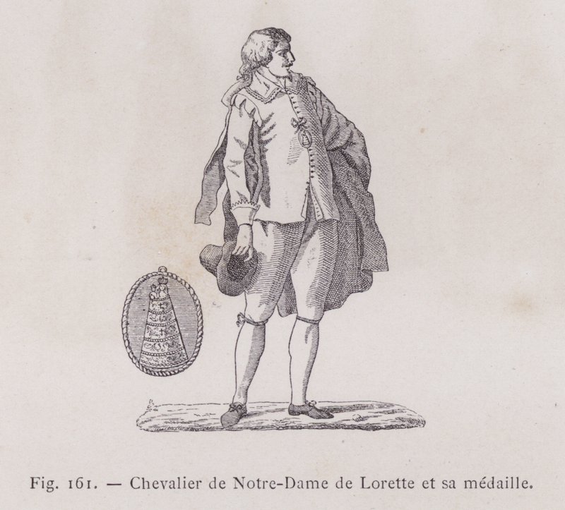 Knight of Our Lady of Loreto and His Medal (engraving) by French School