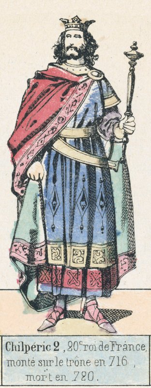 Chilperic II, 20th King of France, Ascended the Throne in 716, Died in 720 by French School