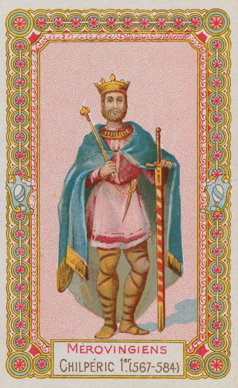 Chilperic I, King of France by French School