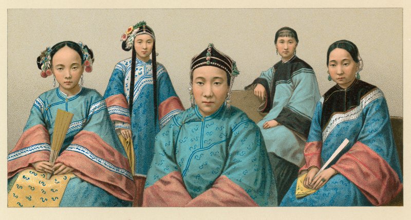 China Costume by French School