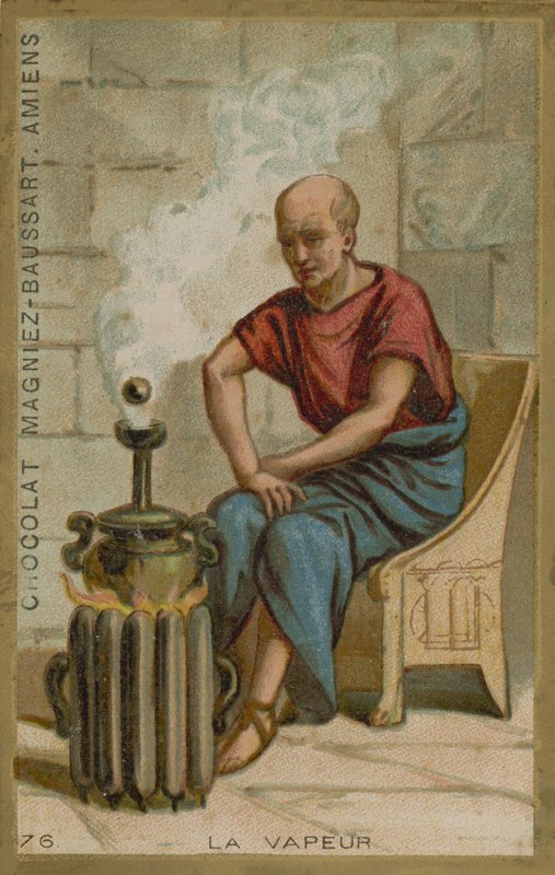 Chocolat Magniez-Baussart trade card by French School