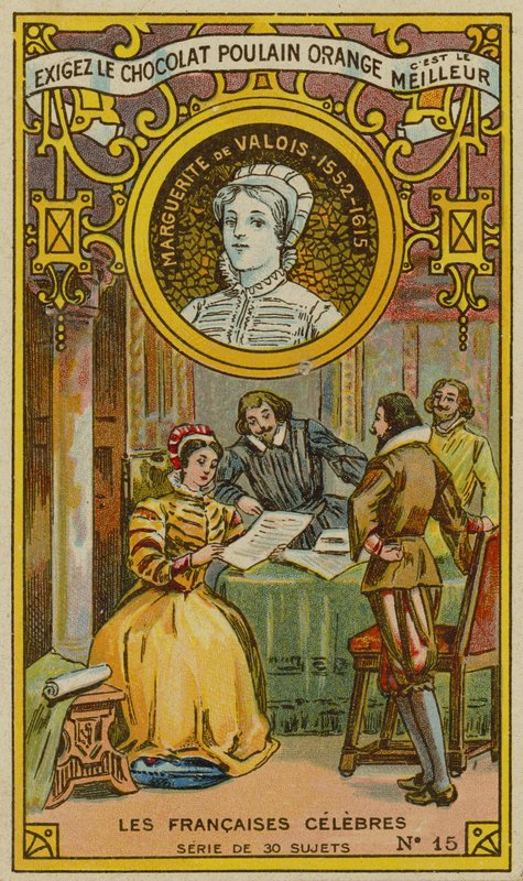 Chocolat Poulain Orange trade card by French School