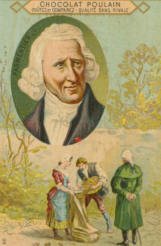 Chocolat Poulain trade card, Antoine-Augustin Parmentier by French School