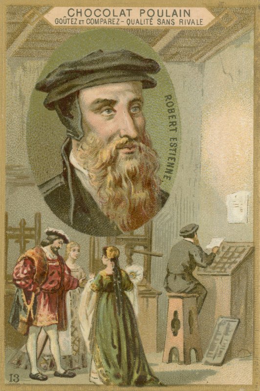 Chocolat Poulain trade card, Robert Estienne by French School