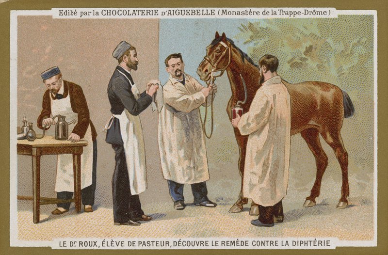 Chocolat dAiguebelle trade card by French School