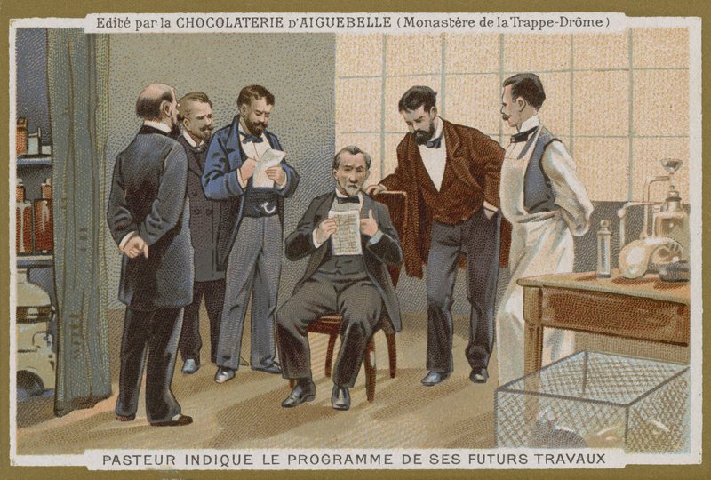 Chocolat dAiguebelle trade card by French School