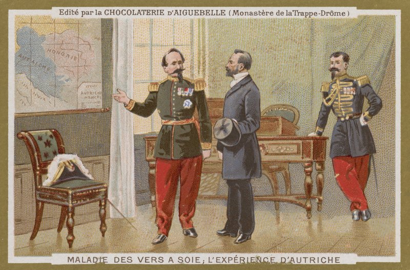 Chocolat dAiguebelle trade card by French School