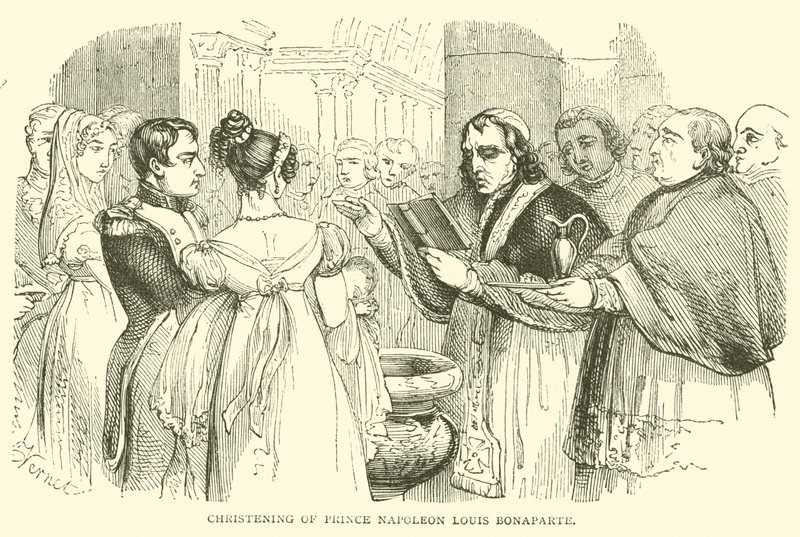Christening of Prince Napoleon Louis Bonaparte by French School