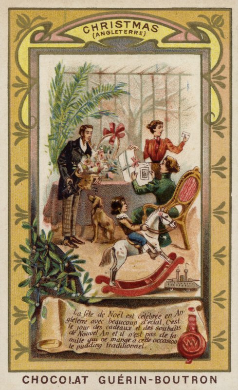 Christmas in England by French School