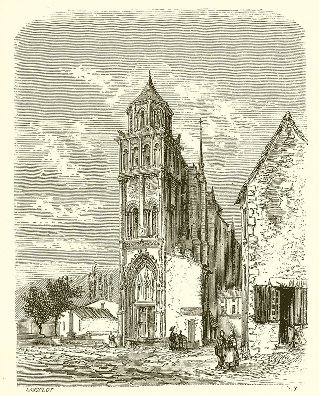 Church of Sainte-Radegonde at Poitiers by French School