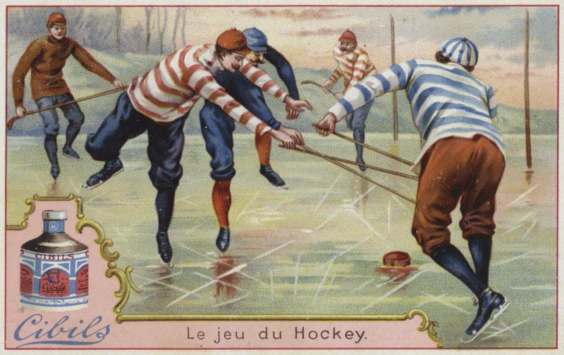 Cibils card featuring ice hockey by French School
