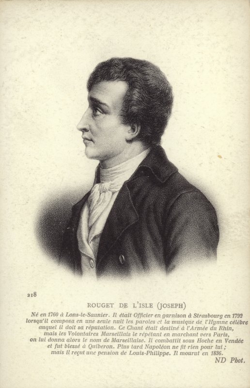 Claude Joseph Rouget de Lisle by French School