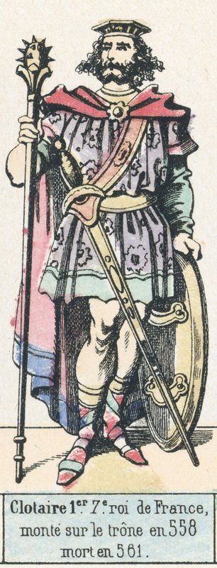 Clotaire I, 7th King of France, Ascended the Throne in 558, Died in 561 by French School