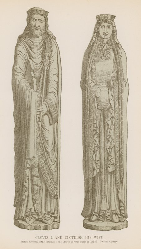 Clovis I and Clotilde his Wife by French School