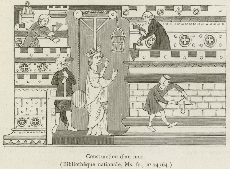 Construction of a Wall by French School