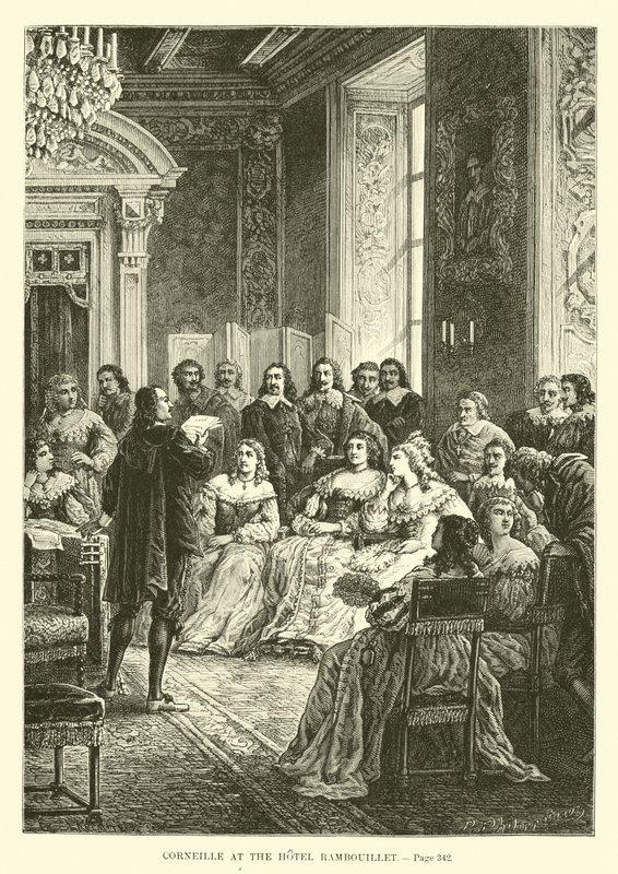 Corneille at the Hotel Rambouillet by French School