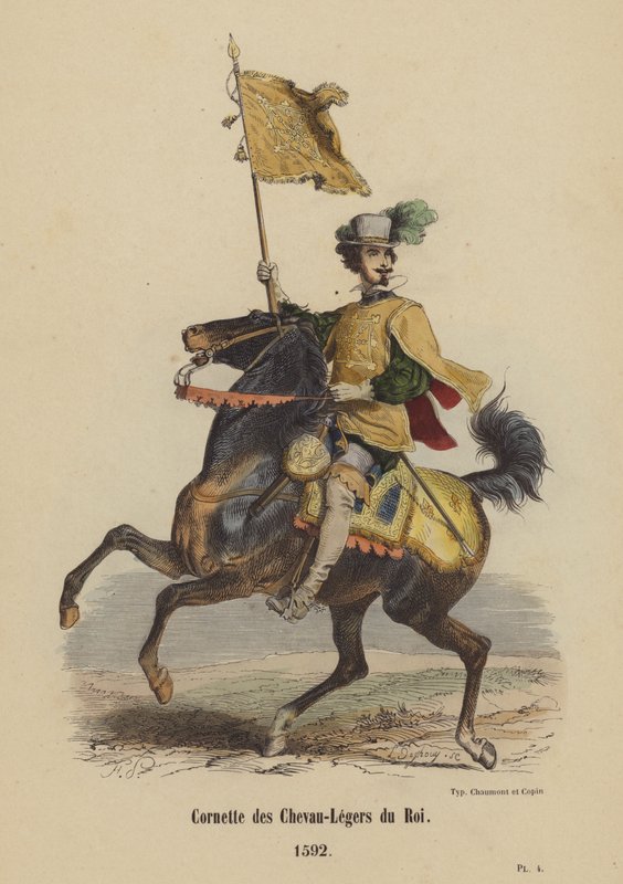Cornette des Chevau-Legers du Roi, 1592 by French School