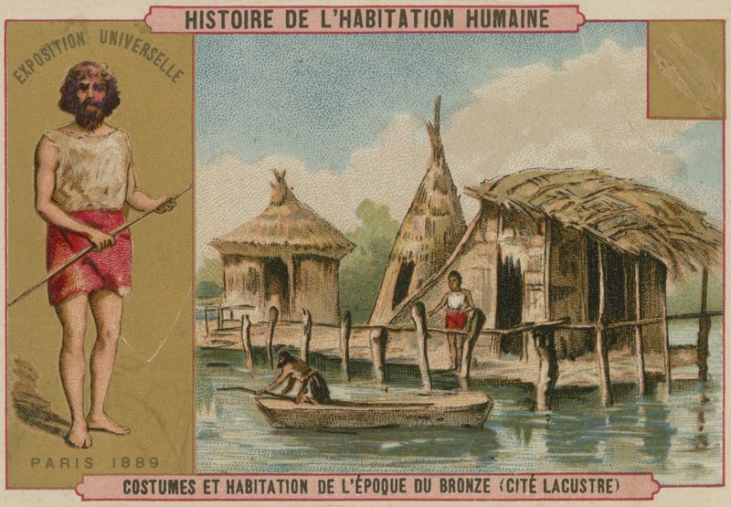 Costume and Lake Dwellings of the Bronze Age by French School