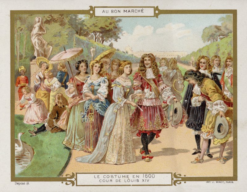 Costume in 1600 - the court of Louis XIV by French School