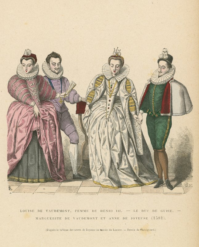 Costume of the French Nobility, 1581 by French School