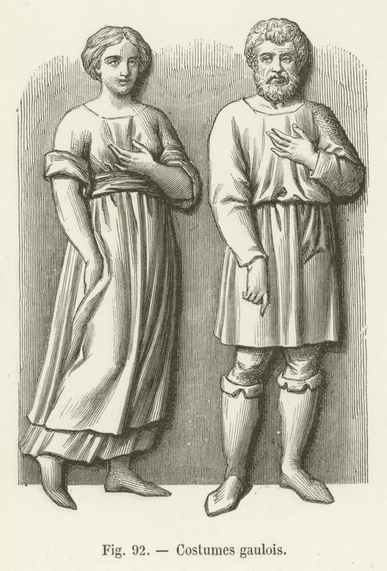 Gaulish costumes by French School