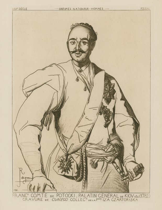 Count Potocki, Palatine General of Kiev (1782) by French School