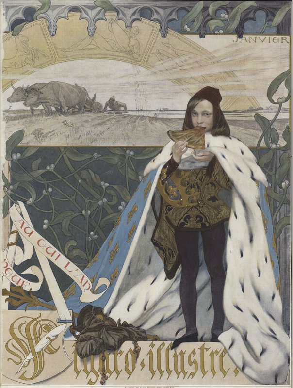 Cover of Figaro Illustre, January 1898 by French School