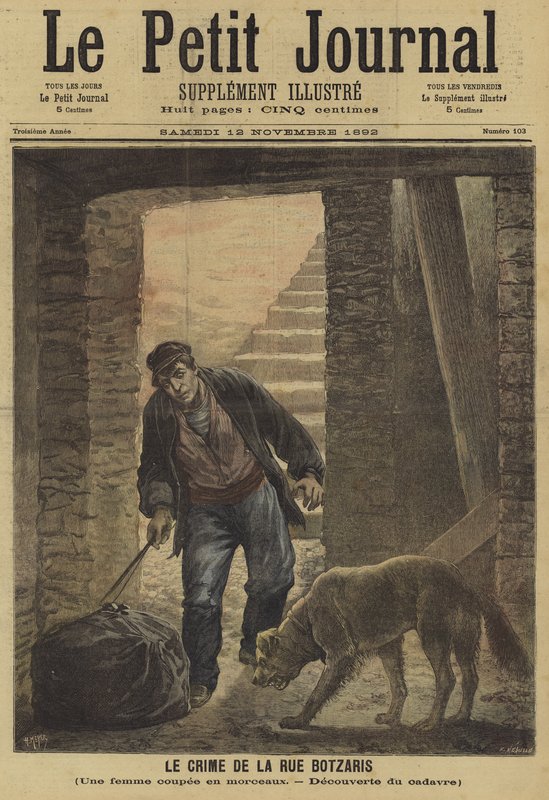 Cover of Le Petit Journal, 12 November 1892 by French School