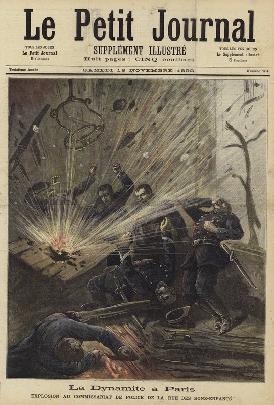 Cover of Le Petit Journal, 19 November 1892 by French School