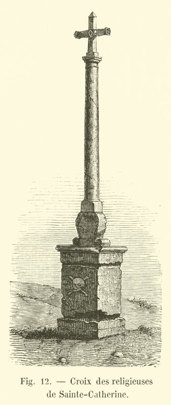 Cross of the nuns of Sainte-Catherine by French School