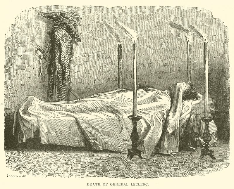 Death of General Leclerc by French School