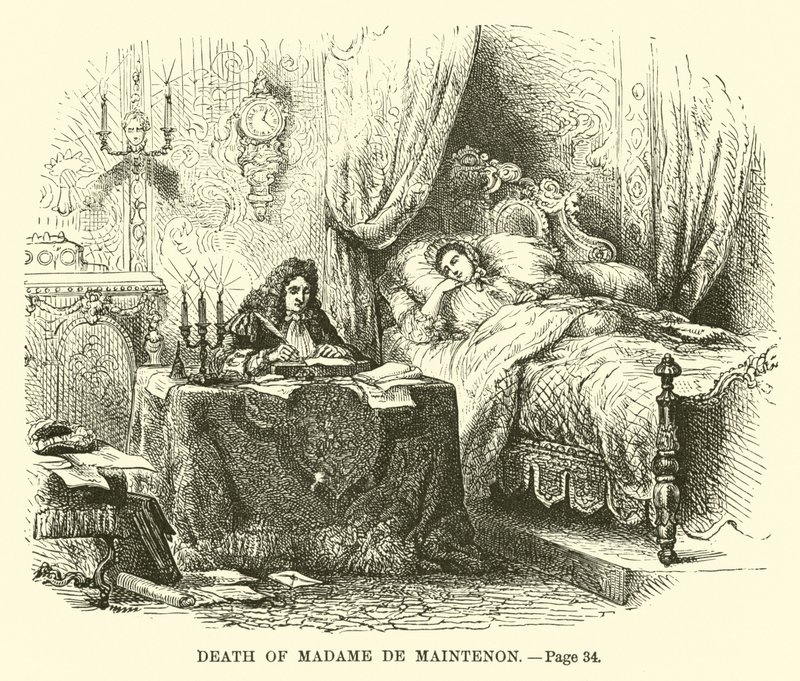 Death of Madame de Maintenon by French School