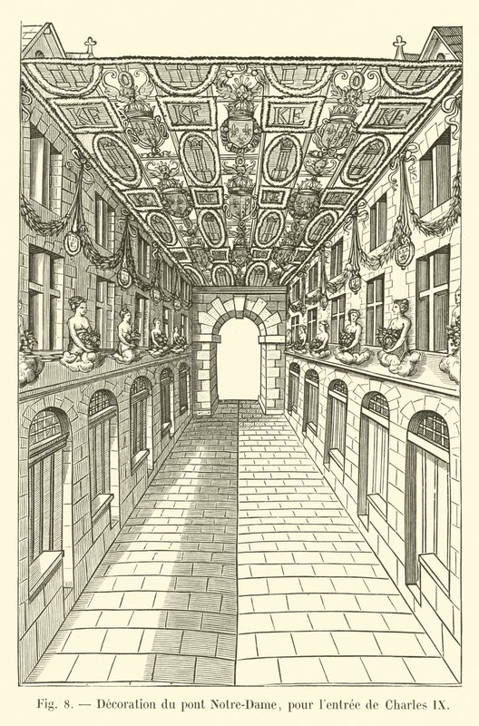 Decoration of the Pont Notre-Dame for the Entry of Charles IX by French School