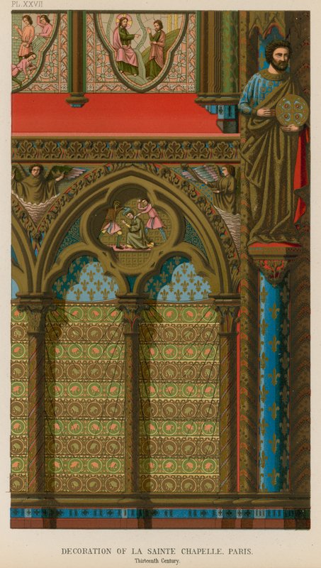 Decoration of La Sainte Chapelle, Paris by French School
