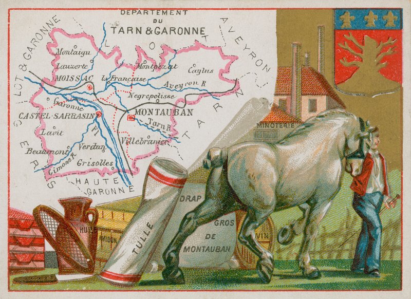 Department of Tarn et Garonne in the southwest of France by French School