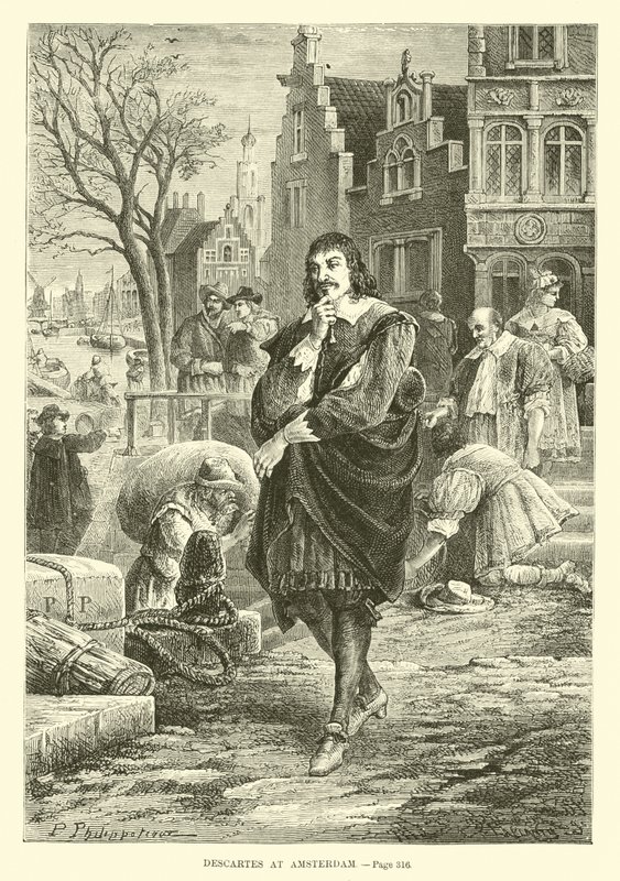 Descartes in Amsterdam by French School