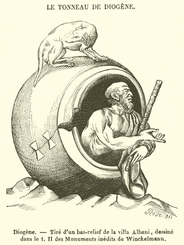 Diogenes by French School