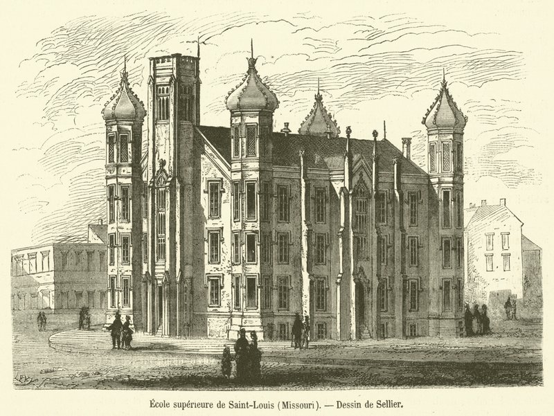 Higher School of Saint-Louis, Missouri (engraving) by French School