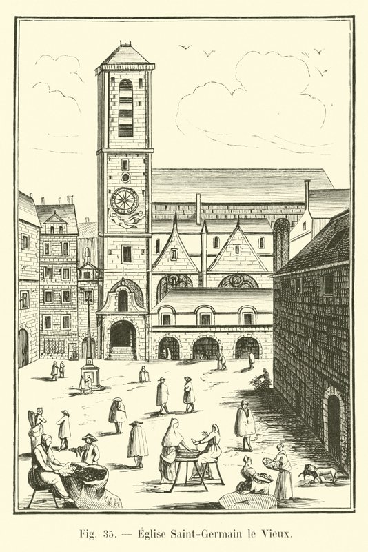 Church of Saint-Germain le Vieux by French School