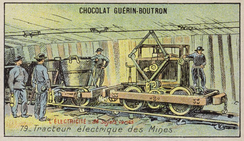Electric Mine Tractor by French School