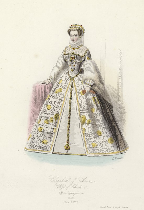 Elisabeth of Austria, wife of Charles IX of France by French School