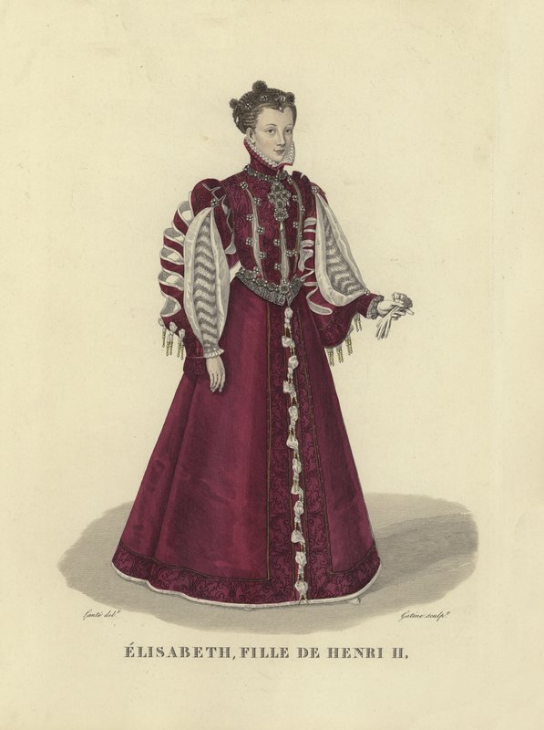 Elisabeth of Valois, daughter of King Henry II of France by French School