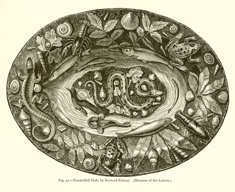 Enamelled Dish by French School
