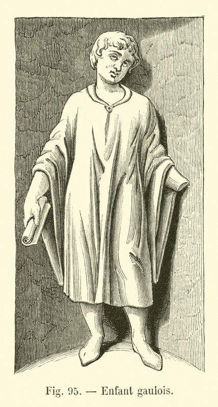 Gaulish child by French School