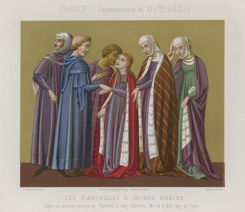 Engagement of the young nobles by French School