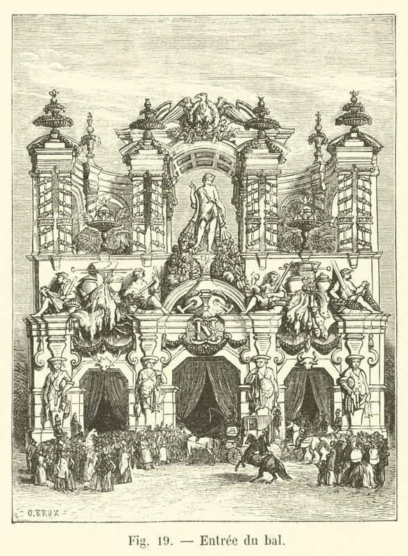 Entrance to the ball by French School