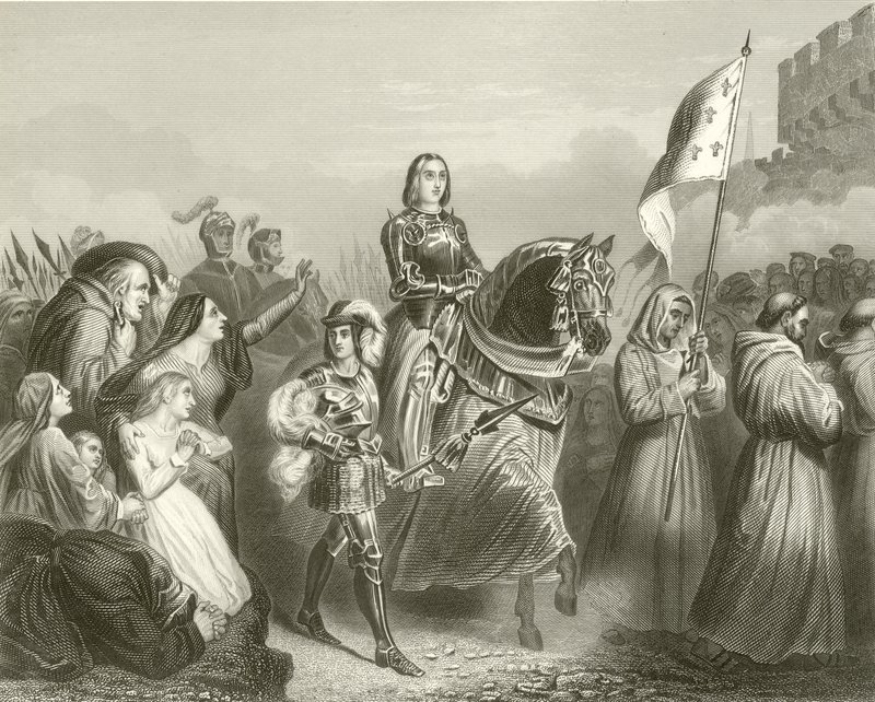 Entry of Joan of Arc into Orleans, 1429 by French School